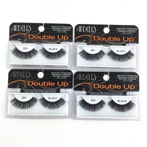 Double up false eyelashes 204 black set of 4